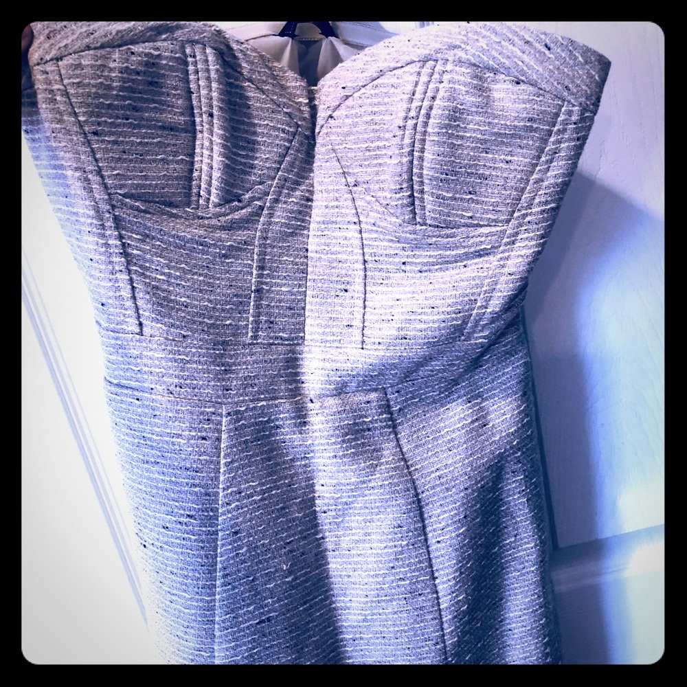 Tweed Silver with Sparkles Dress